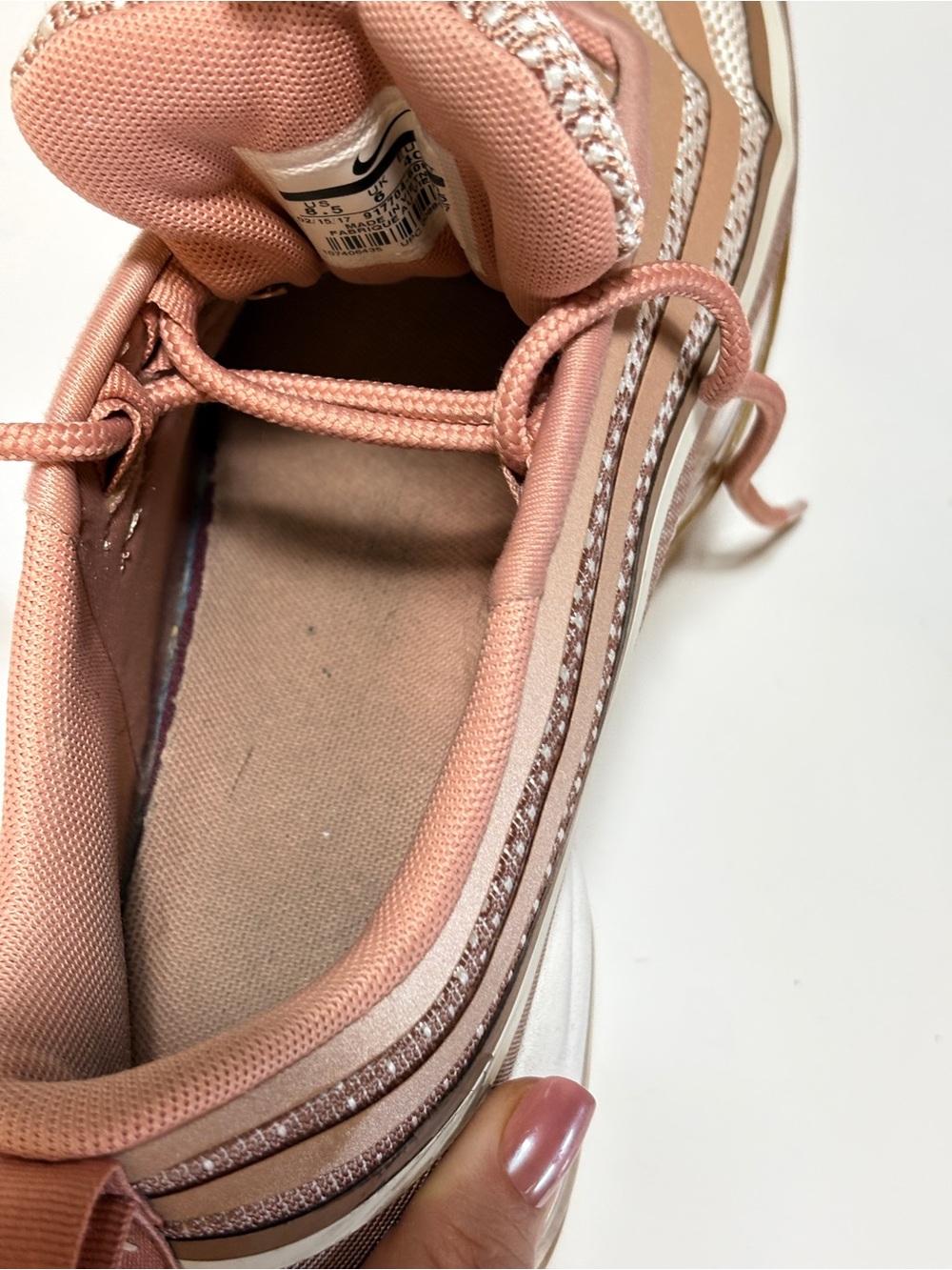 Nike Air Max 97 Ultra 17 Metallic Rose Gold Sneakers 8.5 - Picture 8 of 9